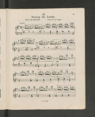 21. Gesang der Lerche.