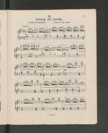 21. Gesang der Lerche.