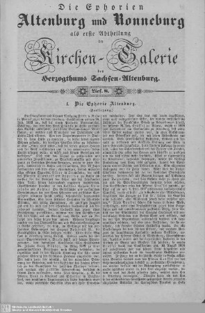 I. Die Ephorie Altenburg (Fortsetzung), Gödern (mit Romschütz) (Fortsetzung) : 8. Lieferung