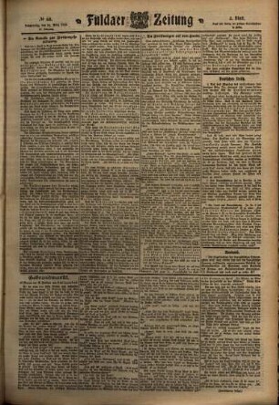 Zweite Ausgabe vom Donnerstag, den 24. März 1910.