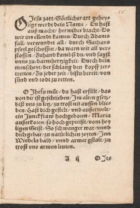 O Jesu zart/ Göttlicher art/