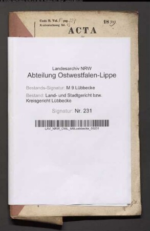 Erblasser: Beste, Marie Louise, geb. Hülsmeier: