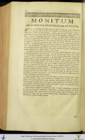 In epistolam ad Titum homiliae VI.