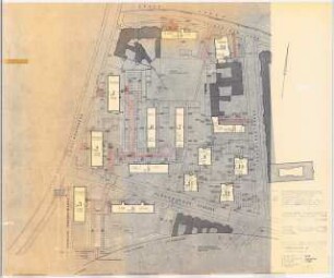 Grünflächen Wohngebiet Hansaviertel-Nord, Berlin-Tiergarten: Lageplan 1:500 (Zeichnung des Architekten)