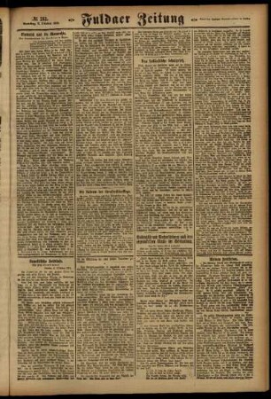 Zweite Ausgabe vom Samstag, den 08. Oktober 1921.
