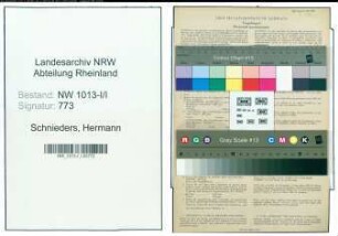 Entnazifizierung Hermann Schnieders , geb. 16.03.1894 (Elektriker)
