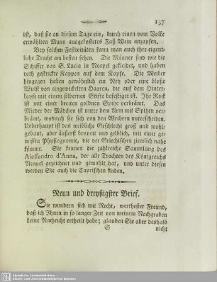 Neun und dreyßigster Brief