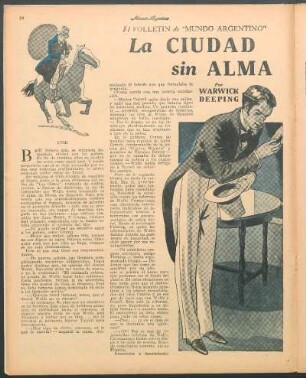 La ciudad sin alma : El folletín de "Mundo Argentino"