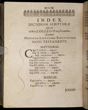 Index Dictorum Scripturæ [...]