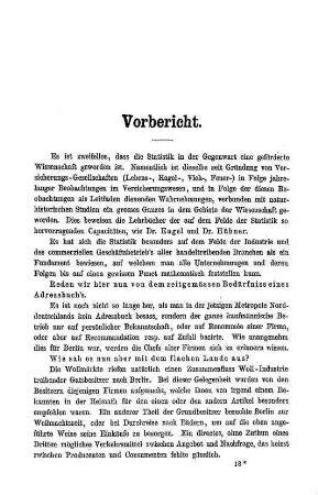 Vorbericht