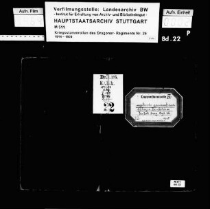Kriegsstammrolle der Ersatz-Eskadron