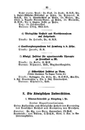 Die Königlichen Universitäten