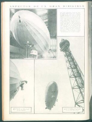 Aspectos de un gran dirigible
