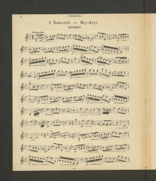 3. Maienzeit. - May days. [Violine.]