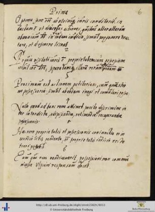 [6r-7r] Conclusiones de causa proprietatis et possessionis