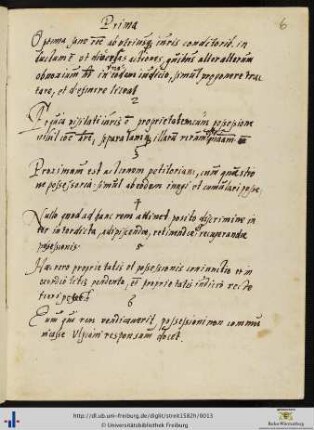 [6r-7r] Conclusiones de causa proprietatis et possessionis
