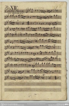 14. Anonymus, Contredanses, A-Dur