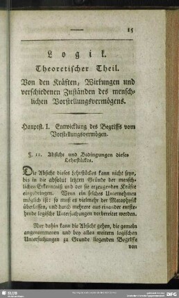 Logik. Theoretischer Theil