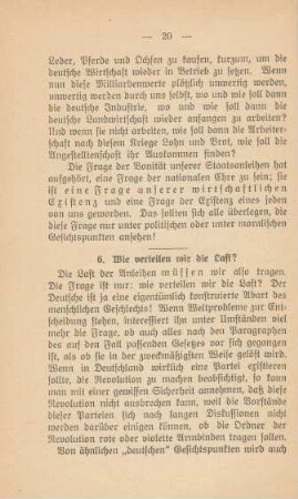 6. Wie verteilen wir die Last?