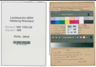 Entnazifizierung Jakob Kontz , geb. 19.09.1889 (Bauunternehmer)