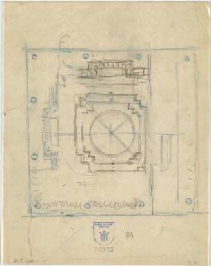 Bestelmeyer, German; Regensburg (Bayern); Gräfl. v. Dörnberg`sches Mausoleum - Teilgrundriss