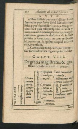 Caput VIII. De gratia magistratus & gratitudine subditorum in genere.