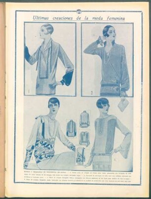 Últimas creaciones de la moda femenina - [Ilustración]
