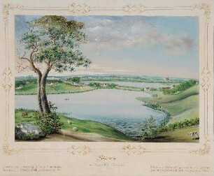 Schleswig von den Höhen am Bustorfer Teiche gesehen