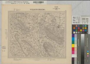 Hannover (Königreich/Provinz) topographische Karte Blatt 55 Hildesheim 1836-1848 (1878-1889) 1 geogr. Meile = 7,3 cm 29,5 x 36,5 Stich: Karl Jättnig, Hannover; Hermann Bormann; W. Brose; Wild jun. A. Papen, Premier Lieutenant B Nr. 116