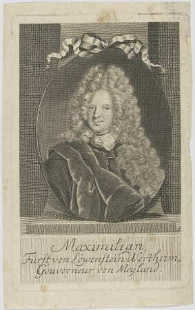 Bildnis des Maximilian Fürst von Löwenstein-Wertheim