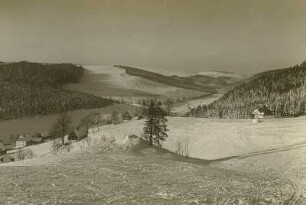 Erzgebirge. Rehefeld mit dem Weißeritztal