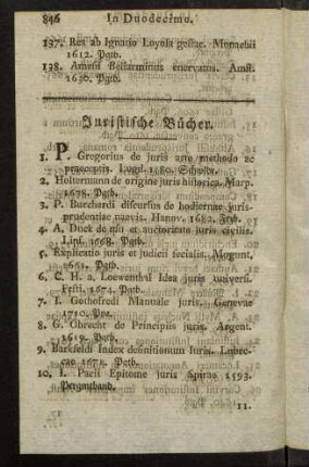 846-853, Juristische Bücher.
