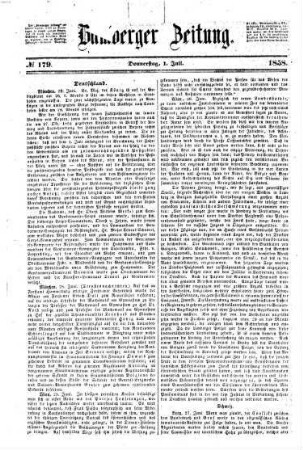 Bamberger Zeitung. 1858,7/12, 1858,7/12