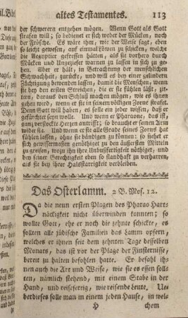 Das Osterlamm. 2. B. Mos. 12.