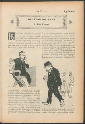 Siluetas políticas - Dr. Juan B. Justo