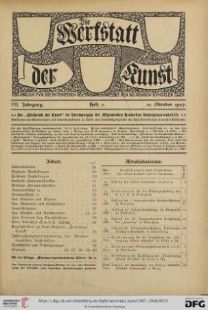 Inhalt / Arbeitskalender / Ausstellungen / Preisausschreiben / Staatsaufträge etc. / Staatsankäufe etc. / Aus Galerien und Museen / Aus Akademien und Kunstschulen / Auszeichnungen / Vereine