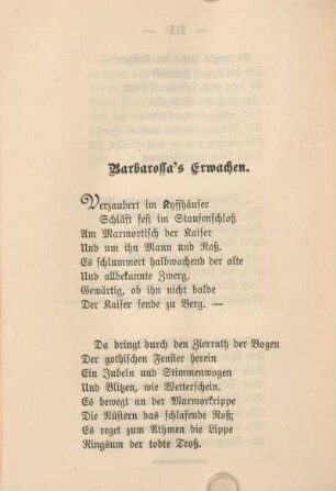 Barbarossa's Erwachen.