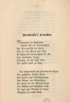 Barbarossa's Erwachen.