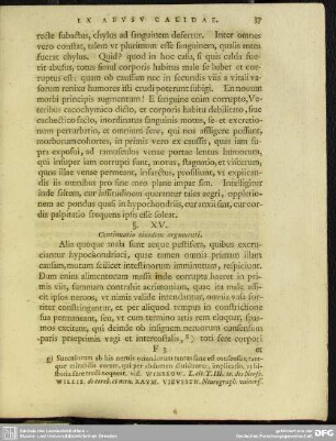 §. XV. Continuatio eiusdem argumenti