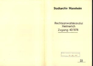 Wilhelm Thöne, Diplom-Ingenieur, Mannheim - Dienstvertragliche Streitigkeit mit der Berufsgenossenschaft für Nahrungsmittel und Fremdenverkehr
