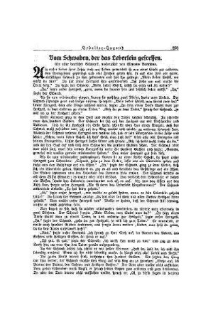 Vom Schwaben, der das Leberlein gefressen