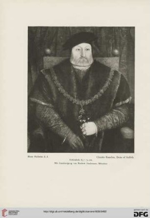 22: Holbeins Bildnis von Charles Brandon Herzog von Suffolk