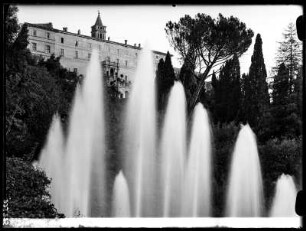 Tivoli: villa d'Este, Blick über große Wasserk.