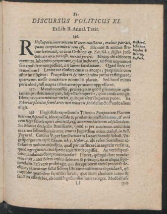 Discursus Politicus XI. - XII.