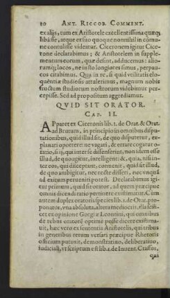 Quid Sit Orator. Cap. II.
