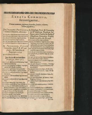 Errata Commissa, sic corrigantur.