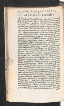 C. Augustinus Valerius.