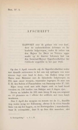 Bijl. No. 3. Afschrift