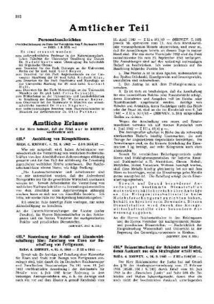Ausbildung von Bürogehilfinnen : [Amtliche Erlasse] ; [Amtlicher Teil]