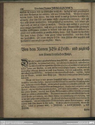 [XXIX.] Von dem Namen Jesu, und zugleich von seinem dreyfachen Ampt